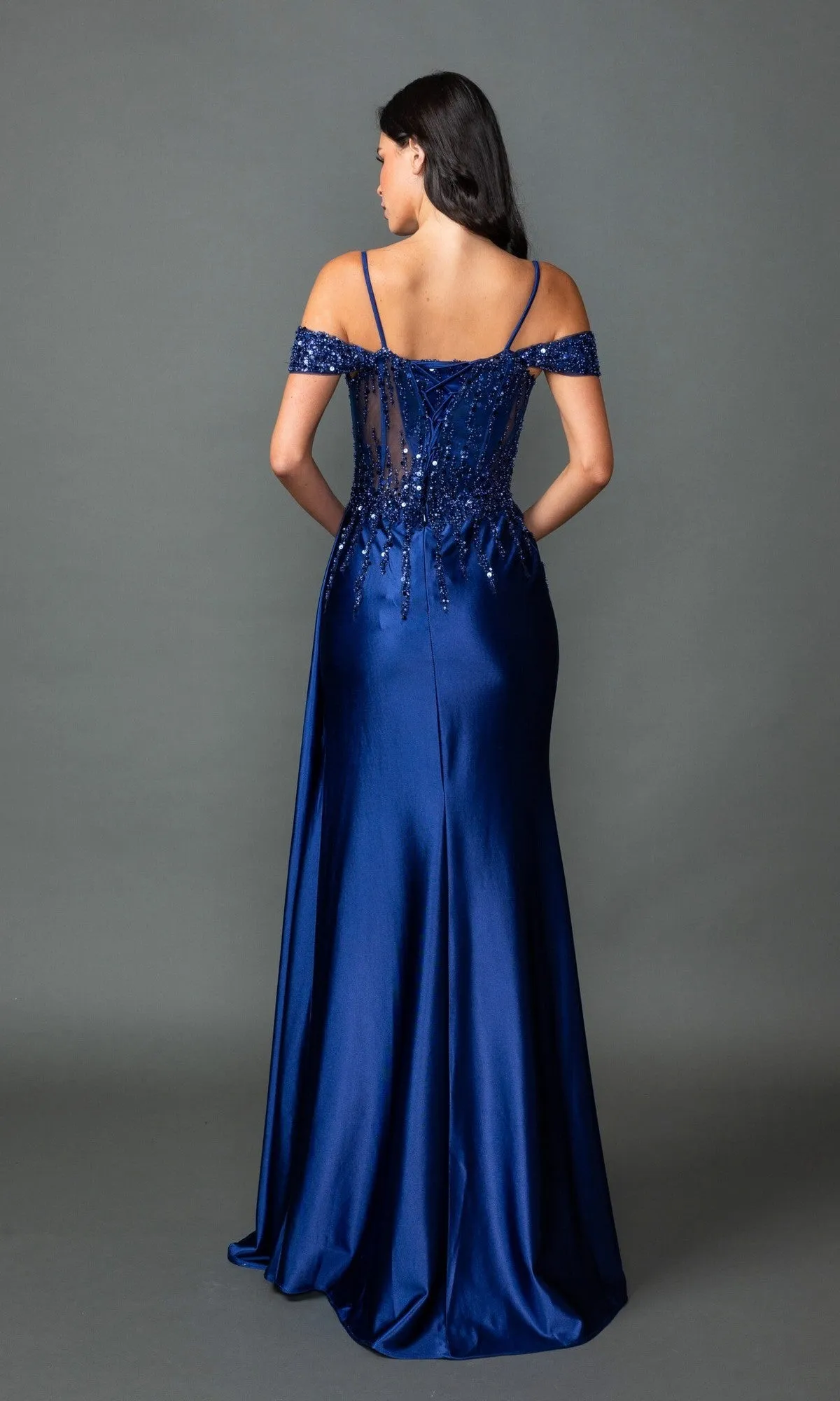 Sheer-Corset Long Prom Dress: Dancing Queen 4551 sold by PromGirl product image thumbnail 2