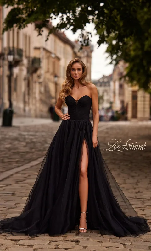 Long Prom Dress: La Femme 33307 sold by PromGirl