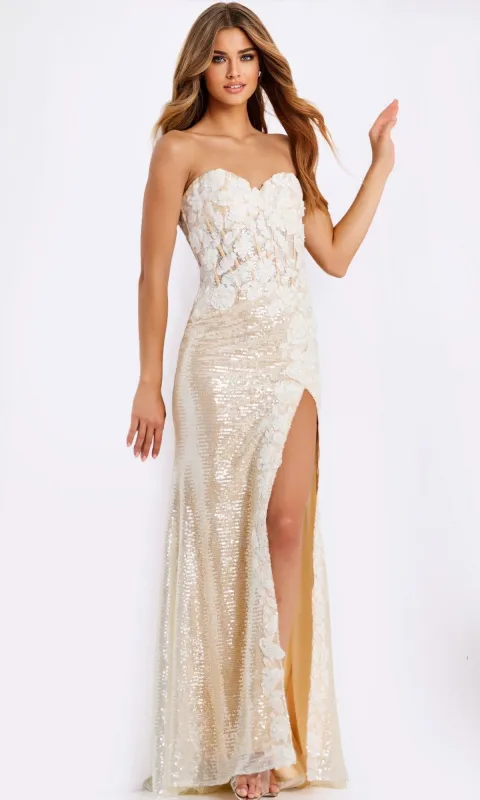 Long Prom Dress: Jovani 49362 sold by PromGirl