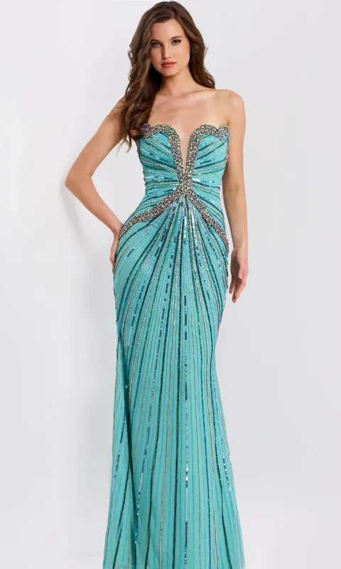 Long Prom Dress: Jovani 49224 sold by PromGirl