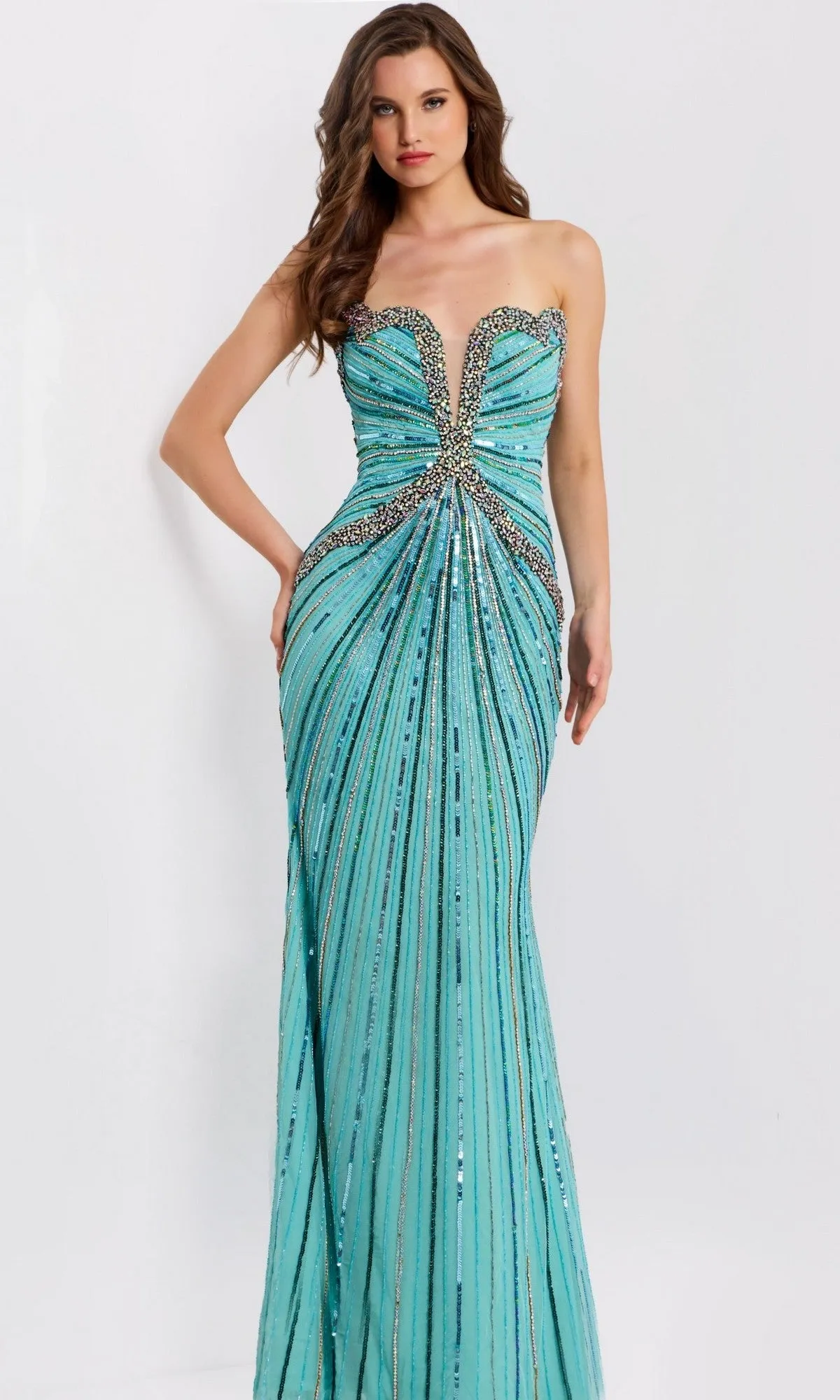 Long Prom Dress: Jovani 49224 sold by PromGirl