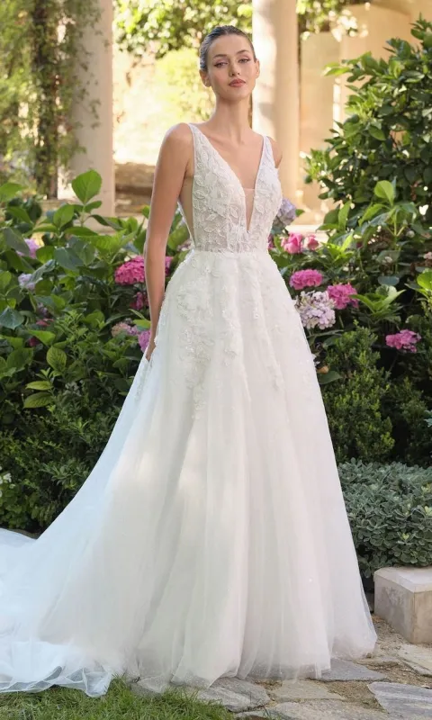 Long Wedding Dress: Andrea and Leo WL064 sold by PromGirl