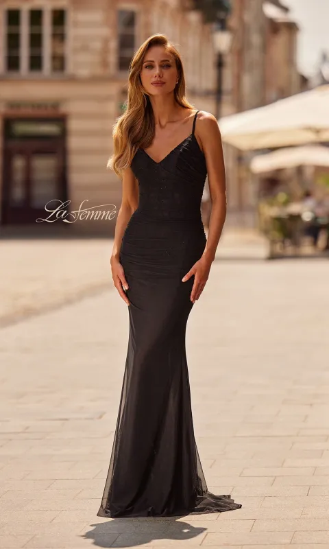 Long Prom Dress: La Femme 33411 sold by PromGirl