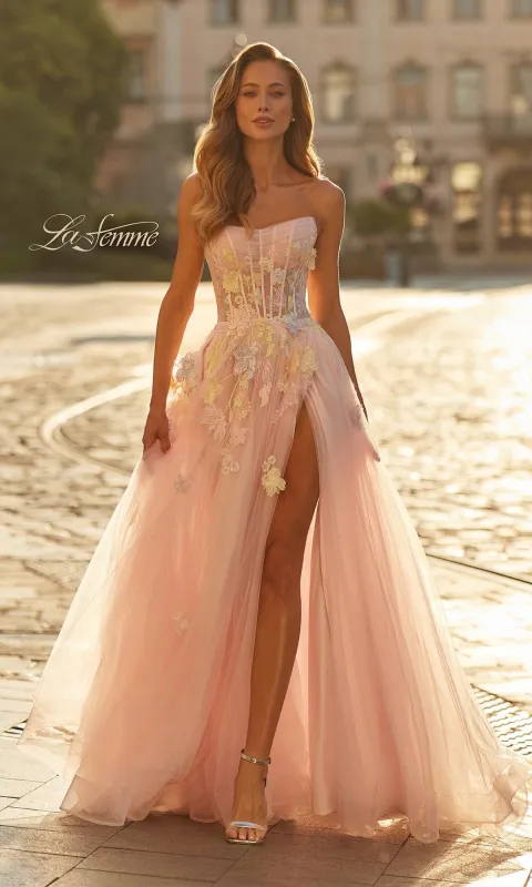 Long Prom Dress: La Femme 33432 sold by PromGirl