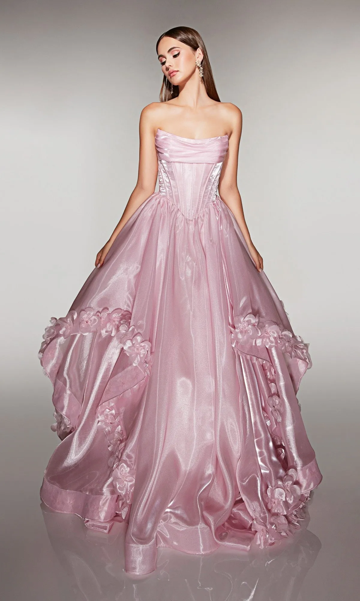 Long Organza Prom Ball Gown: Alyce 62014 sold by PromGirl