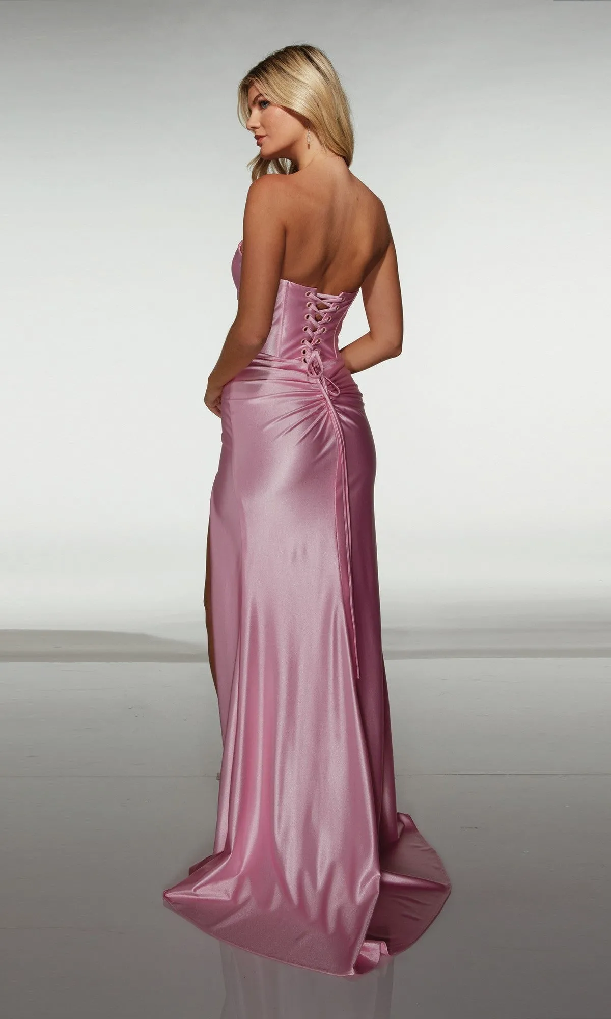 Cut-Out Strapless Long Prom Dress: Alyce 62046 sold by PromGirl product image thumbnail 2
