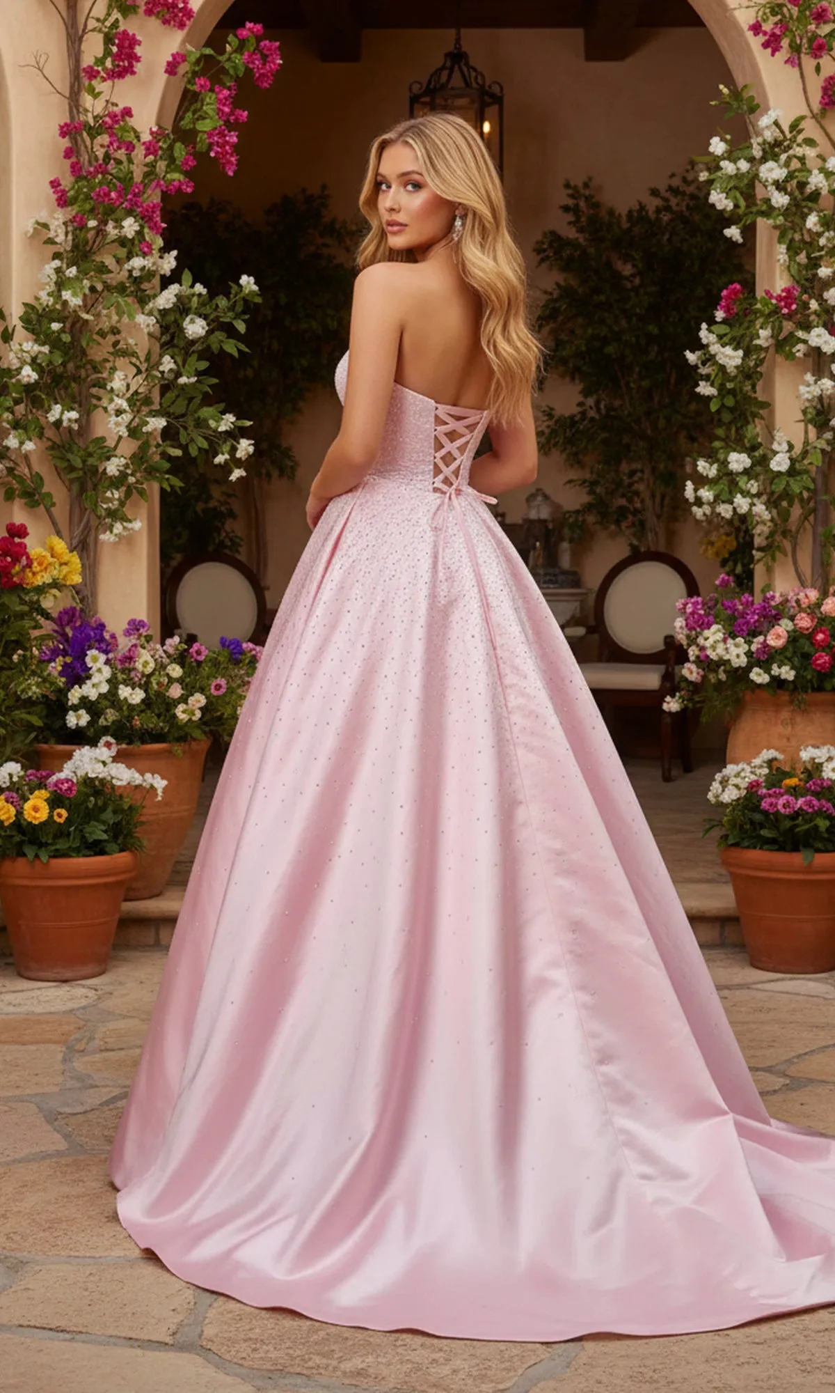 Beaded Prom Ball Gown: PromGirl Exclusive 250297 sold by PromGirl product image thumbnail 2