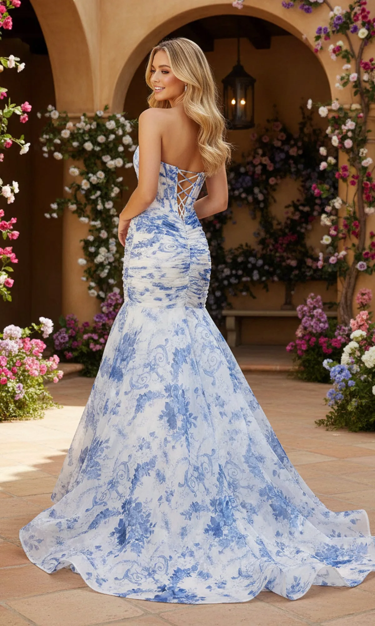 Floral Mermaid Prom Dress: PromGirl Exclusive 250260 sold by PromGirl product image thumbnail 2