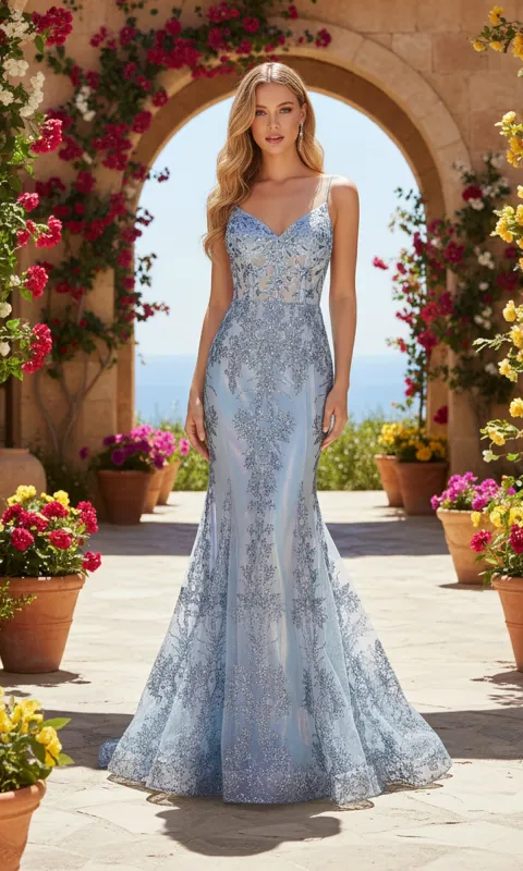 Fit-and-Flare Prom Dress: PromGirl Exclusive 250249 sold by PromGirl