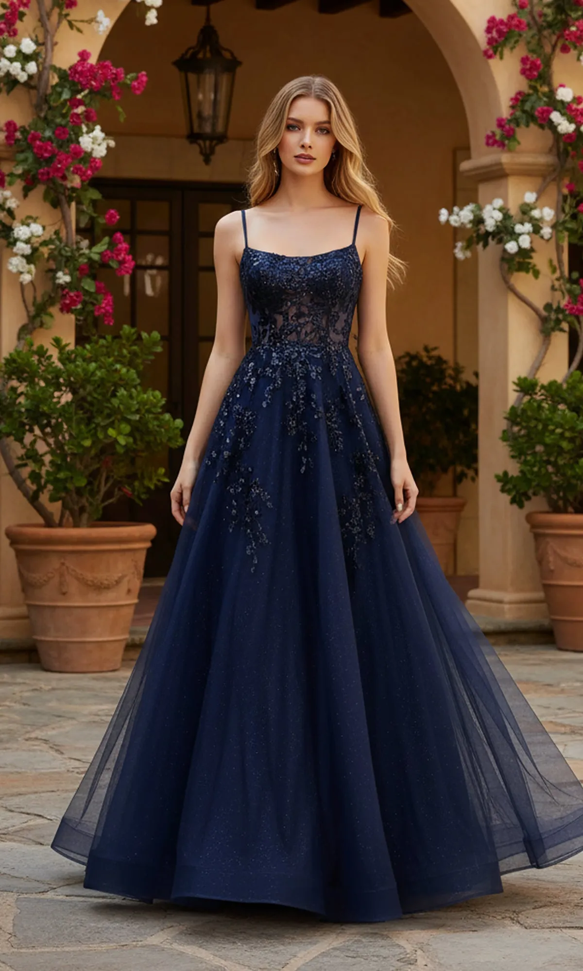 Long Glitter Prom Gown: PromGirl Exclusive 250245 sold by PromGirl product image thumbnail 3