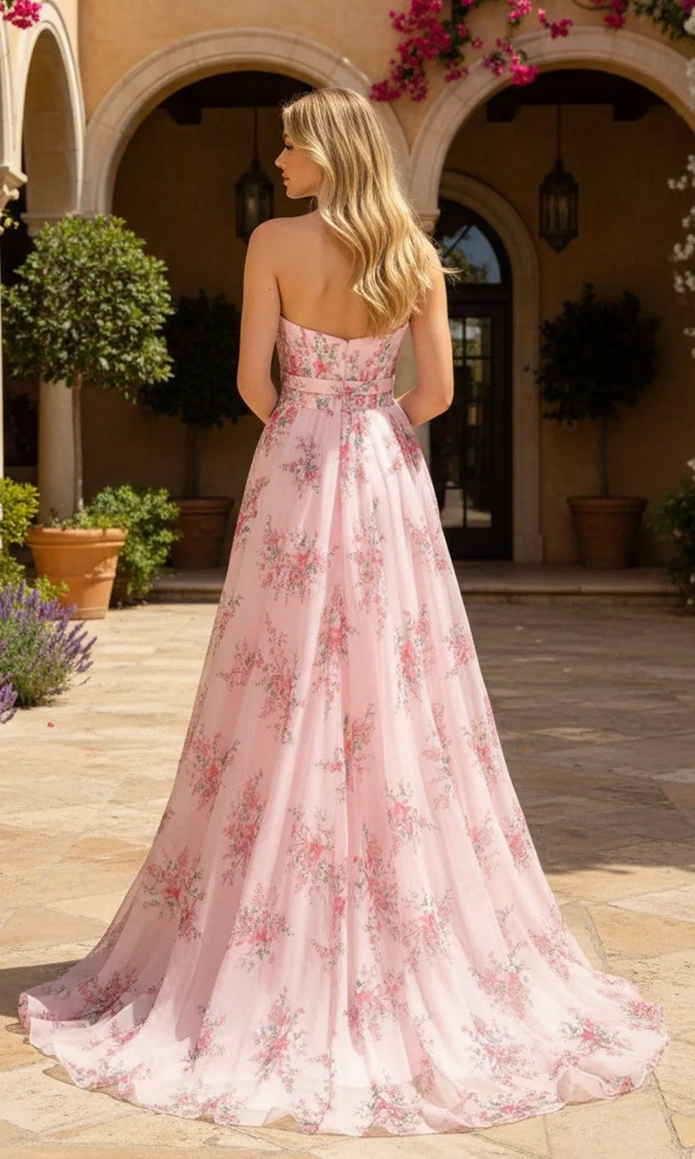 Floral Chiffon Prom Dress: PromGirl Exclusive 250236 sold by PromGirl product image thumbnail 2