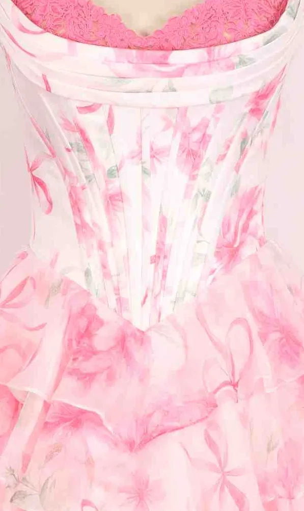 Floral Prom Ball Gown: PromGirl Exclusive 250123D sold by PromGirl product image thumbnail 3