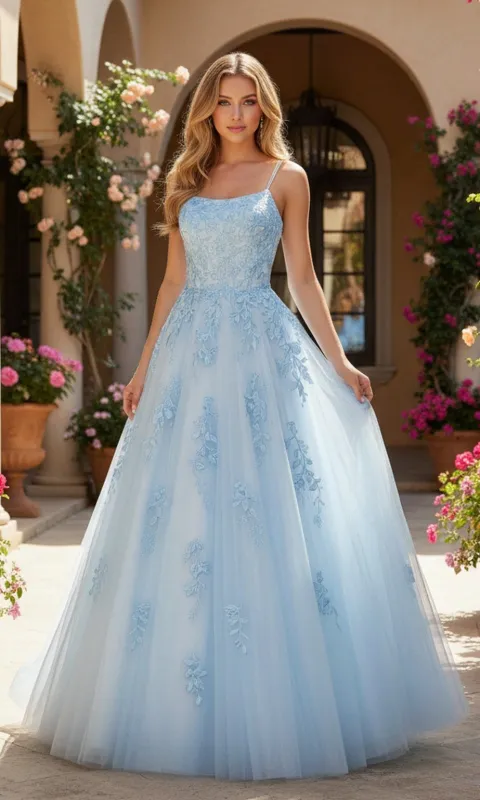 Lace Prom Ball Gown: PromGirl Exclusive 250228 sold by PromGirl