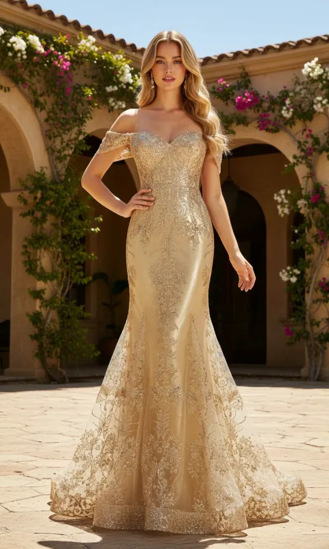 Long Glitter Prom Dress: PromGirl Exclusive 250250 made by PromGirl