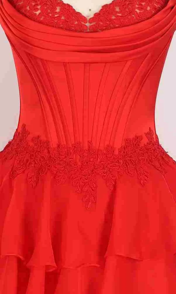 Ruffled Long Prom Dress: PromGirl Exclusive 250267 sold by PromGirl product image thumbnail 3