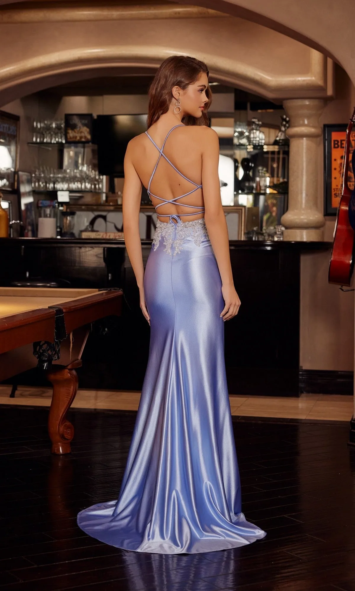 Long Prom Dress: Nox Anabel D1760 sold by PromGirl product image thumbnail 2
