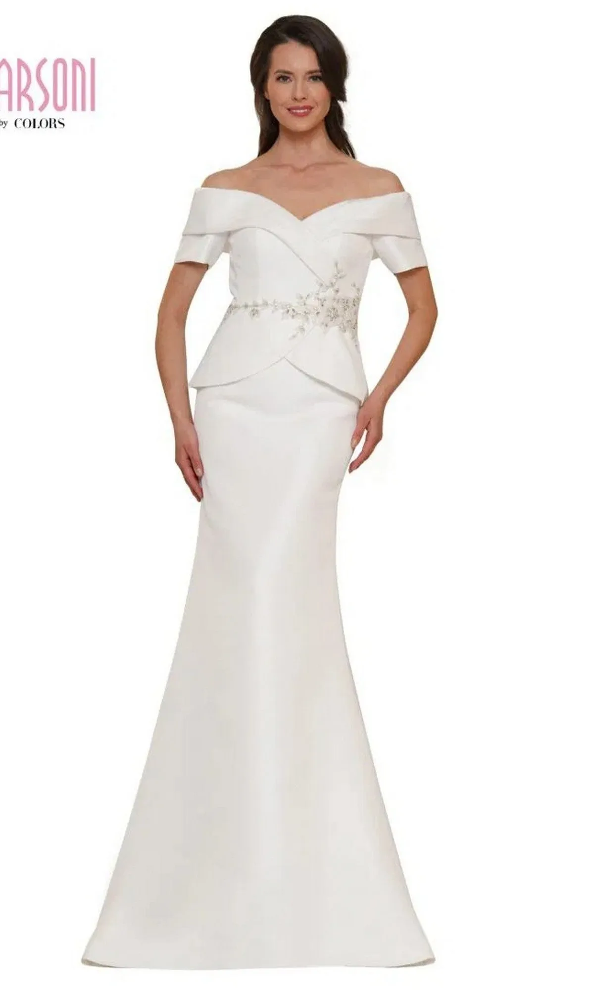 Long Mother-of-the-Bride Dress: Marsoni MV1144 sold by PromGirl product image thumbnail 5
