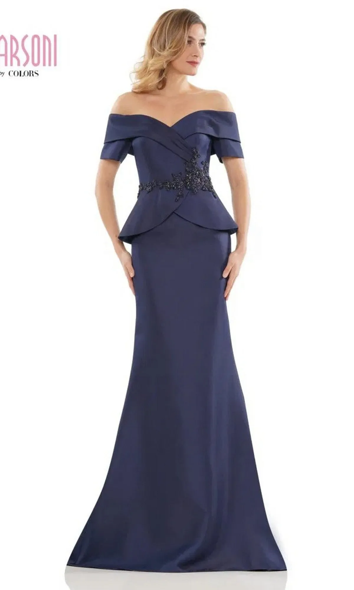 Long Mother-of-the-Bride Dress: Marsoni MV1144 sold by PromGirl product image thumbnail 3