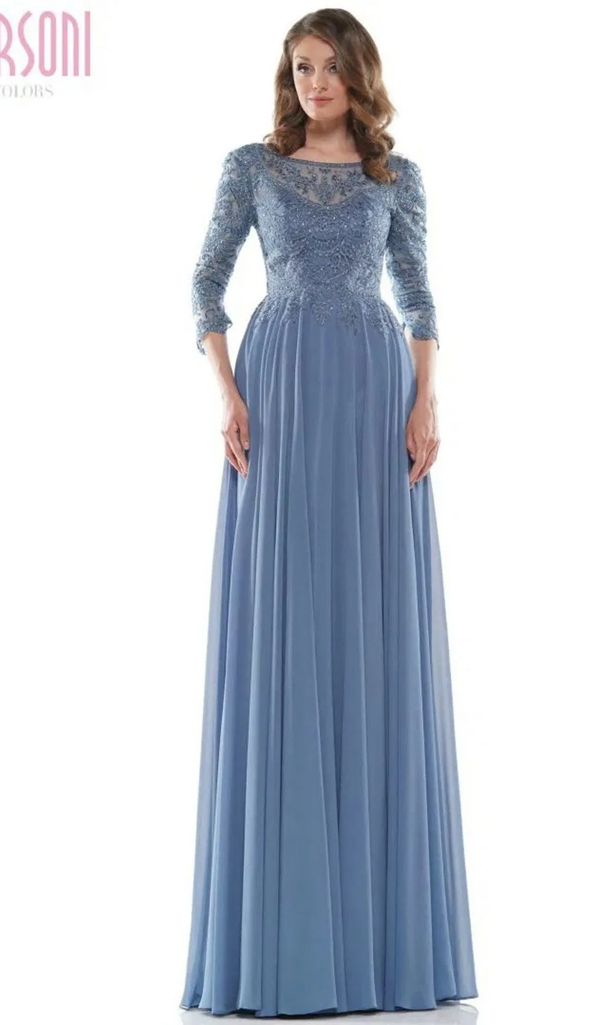 Long Sleeve Long Formal Dress: Marsoni M238SL sold by PromGirl product image thumbnail 3