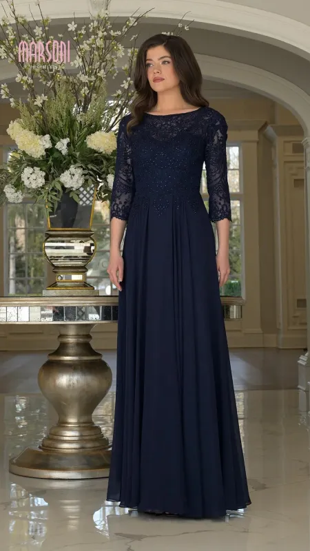 Long Sleeve Long Formal Dress: Marsoni M238SL made by PromGirl