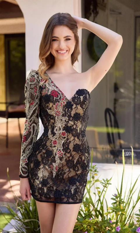 Short Homecoming Dress: Primavera 4451 made by PromGirl