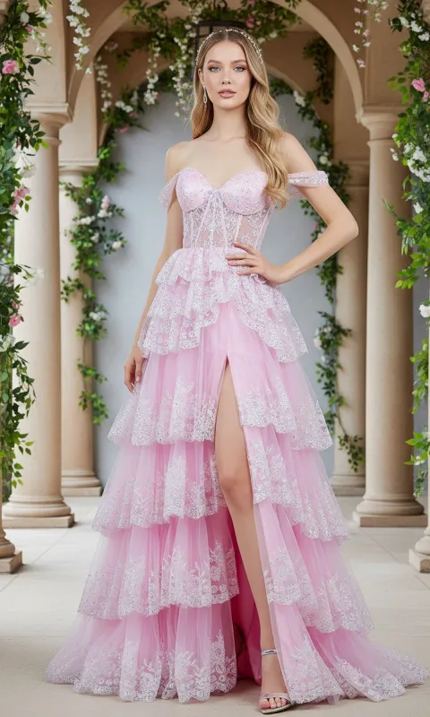Long Prom Dress: Cinderella Couture 8499J sold by PromGirl