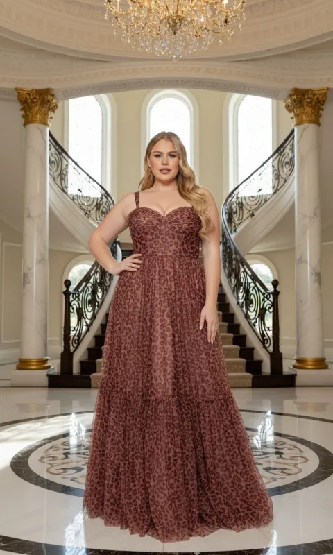 Long Plus-Size Prom Dress: Poly USA W1226 sold by PromGirl