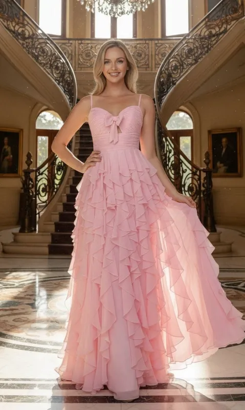 Long Prom Dress: Poly USA 25024 sold by PromGirl