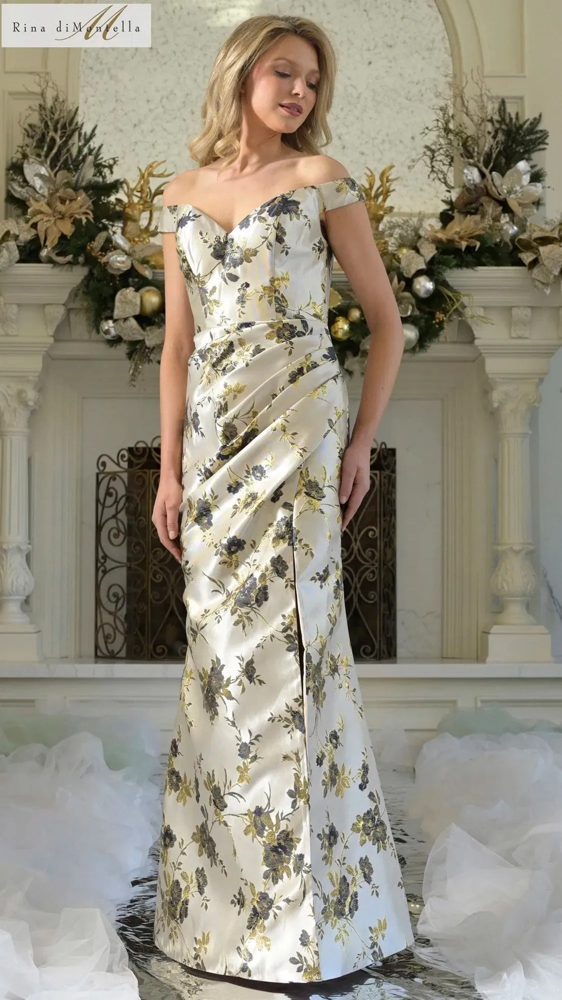 Long Formal Dress: Rina Di Montella RD3350 sold by PromGirl