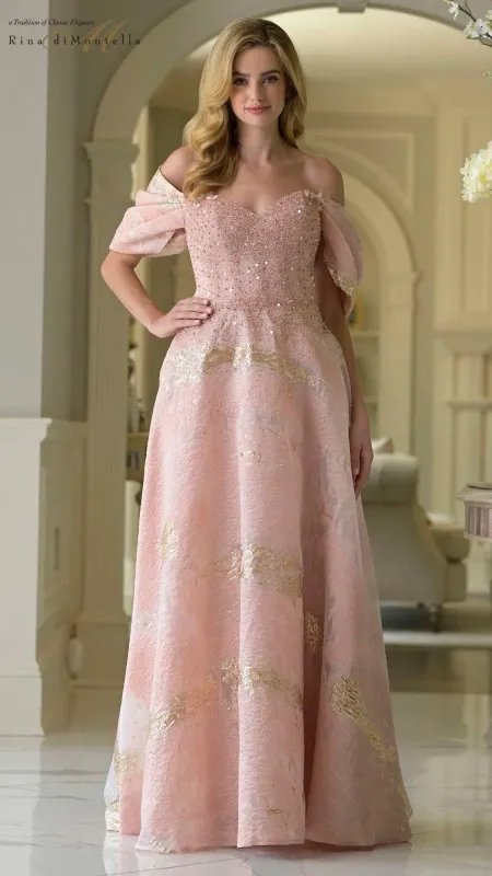 Long Formal Dress: Rina Di Montella RD3405 sold by PromGirl