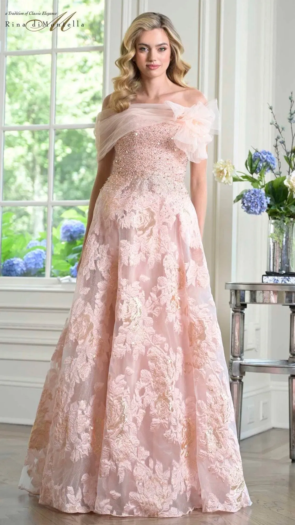 Long Formal Dress: Rina Di Montella RD3406 sold by PromGirl