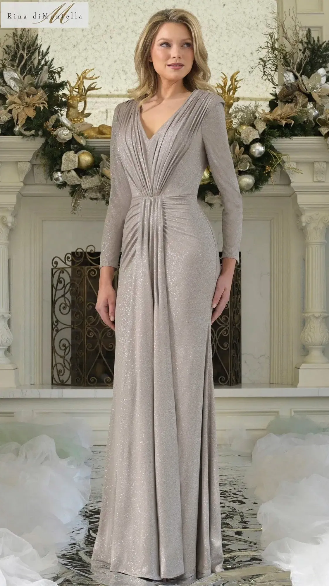 Long Formal Dress: Rina Di Montella RD3348 sold by PromGirl product image thumbnail 3