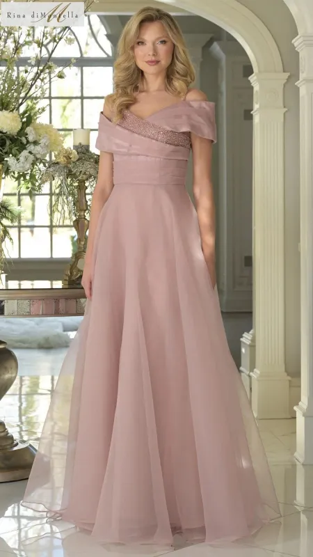 Long Formal Dress: Rina Di Montella RD3303 sold by PromGirl