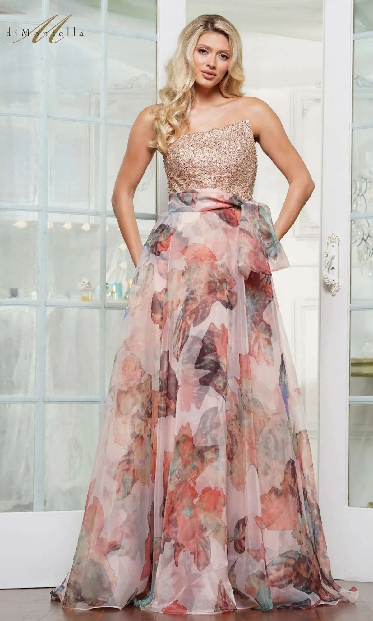 Long Formal Dress: Rina Di Montella RD3213 sold by PromGirl product image thumbnail 3