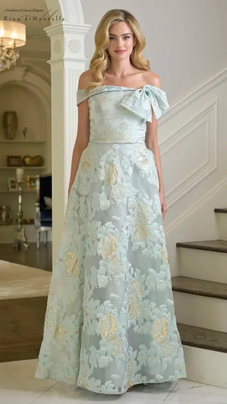 Long Formal Dress: Rina Di Montella RD3401 sold by PromGirl