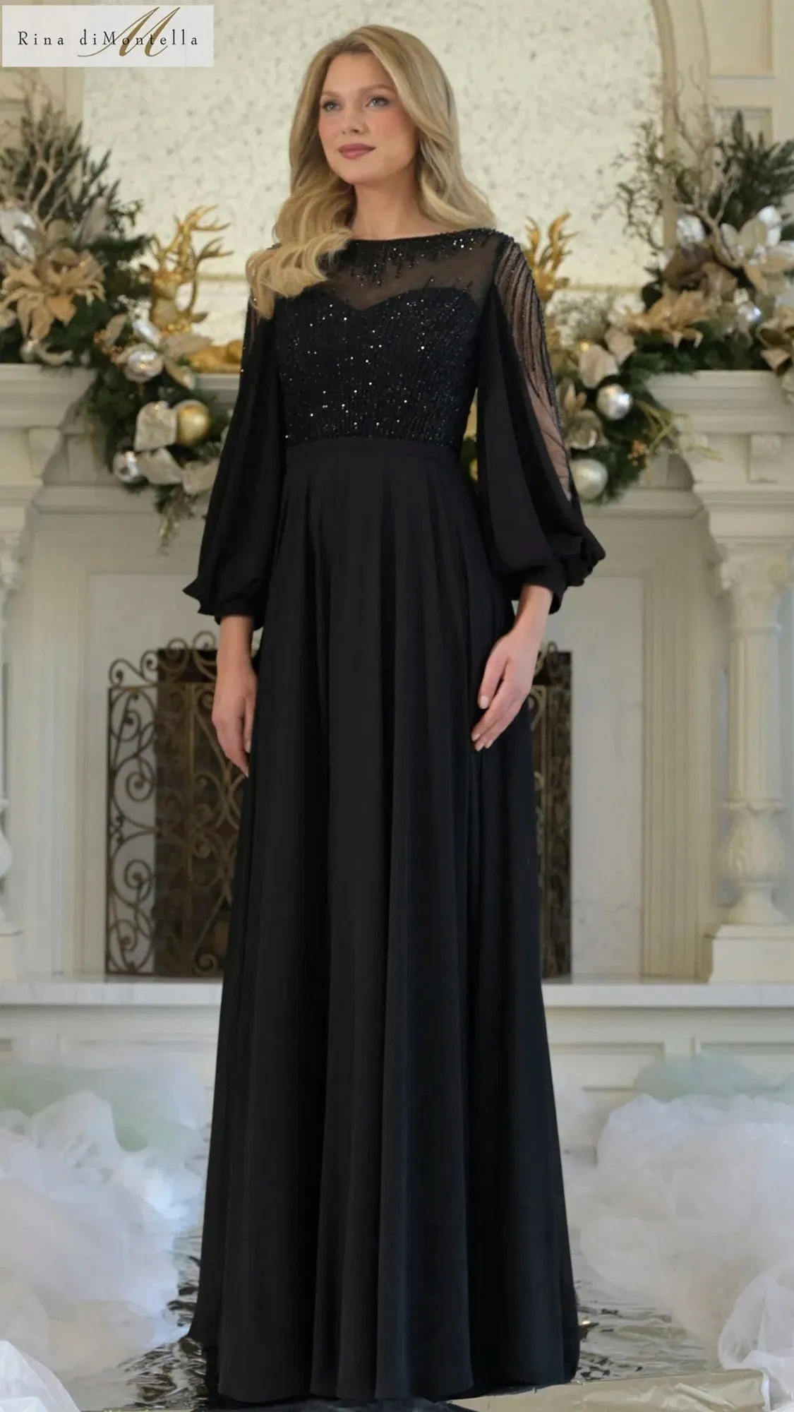 Long Formal Dress: Rina Di Montella RD3374 sold by PromGirl product image thumbnail 4