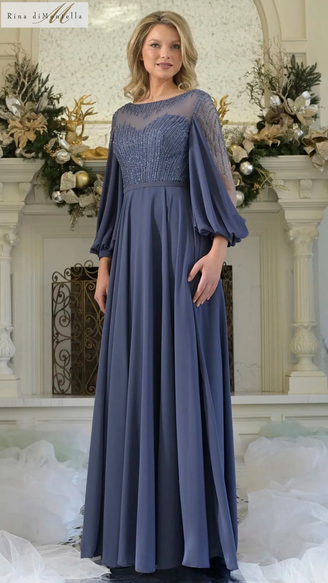 Long Formal Dress: Rina Di Montella RD3374 sold by PromGirl