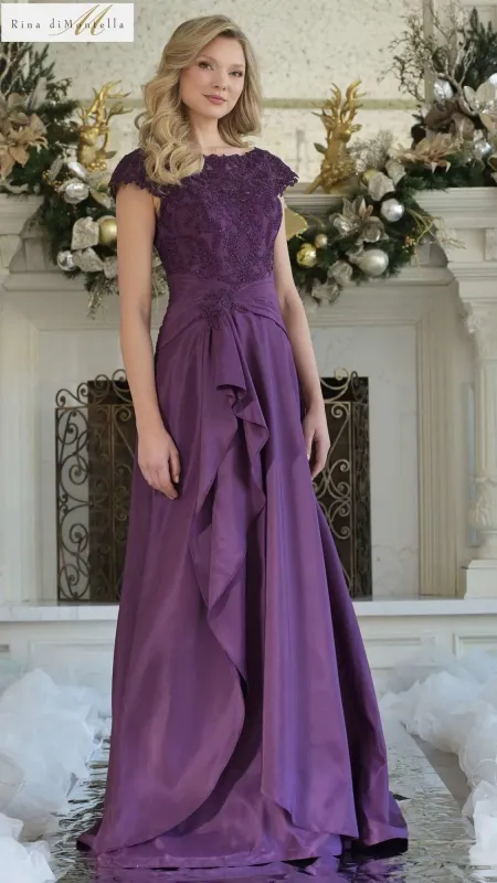 Long Formal Dress: Rina Di Montella RD3327 sold by PromGirl