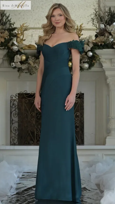 Long Formal Dress: Rina Di Montella RD3325 sold by PromGirl