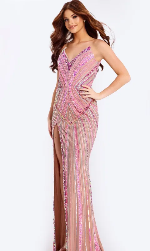 Long Prom Dress: Jovani 49265 sold by PromGirl