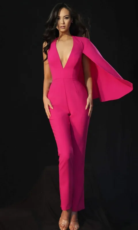 Long Jumpsuit: Jovani 48028 sold by PromGirl