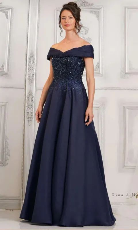 Long Formal Dress: Rina Di Montella RD3102 sold by PromGirl