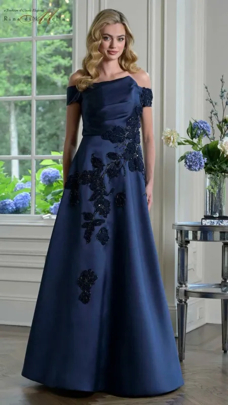 Long Formal Dress: Rina Di Montella RD3344 sold by PromGirl