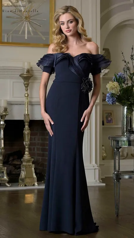 Long Formal Dress: Rina Di Montella RD3418 sold by PromGirl