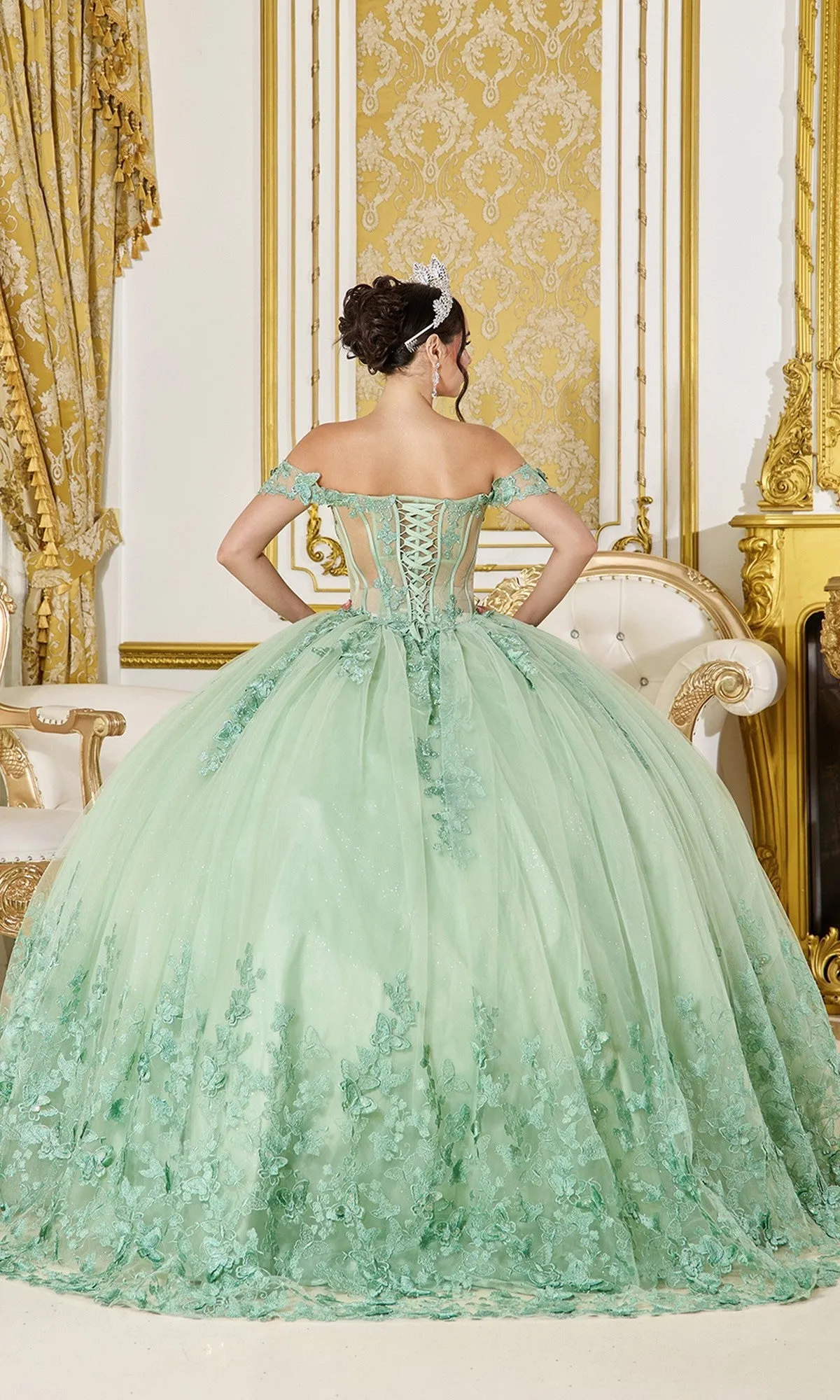 Sage Green Quinceanera Dress 5065 By Dancing Queen sold by PromGirl product image thumbnail 2