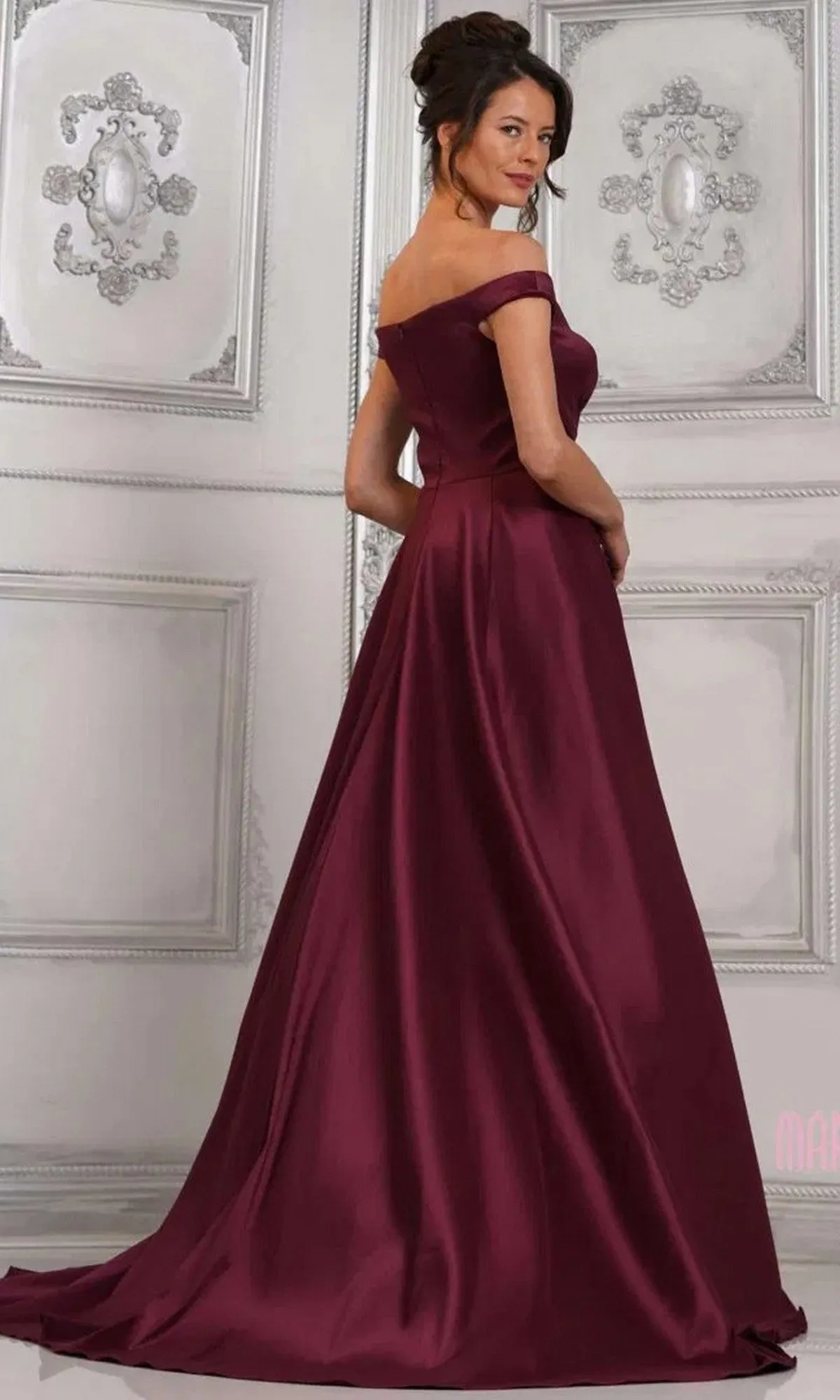 Off-Shoulder Long Formal Dress: Marsoni MV1310 sold by PromGirl product image thumbnail 2