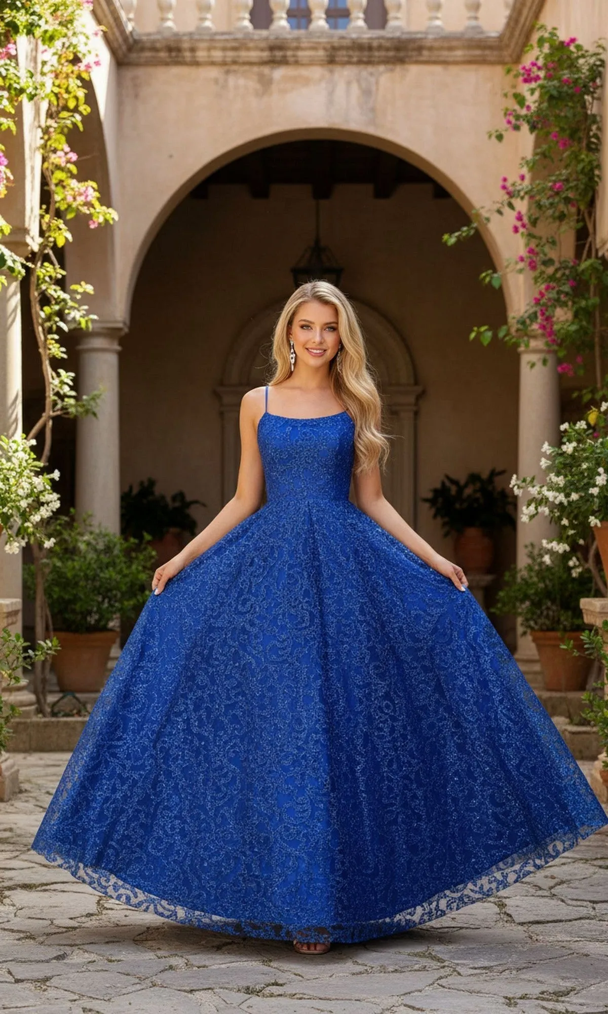 Long Prom Dress: Blondie Nites 5450BN sold by PromGirl product image thumbnail 3