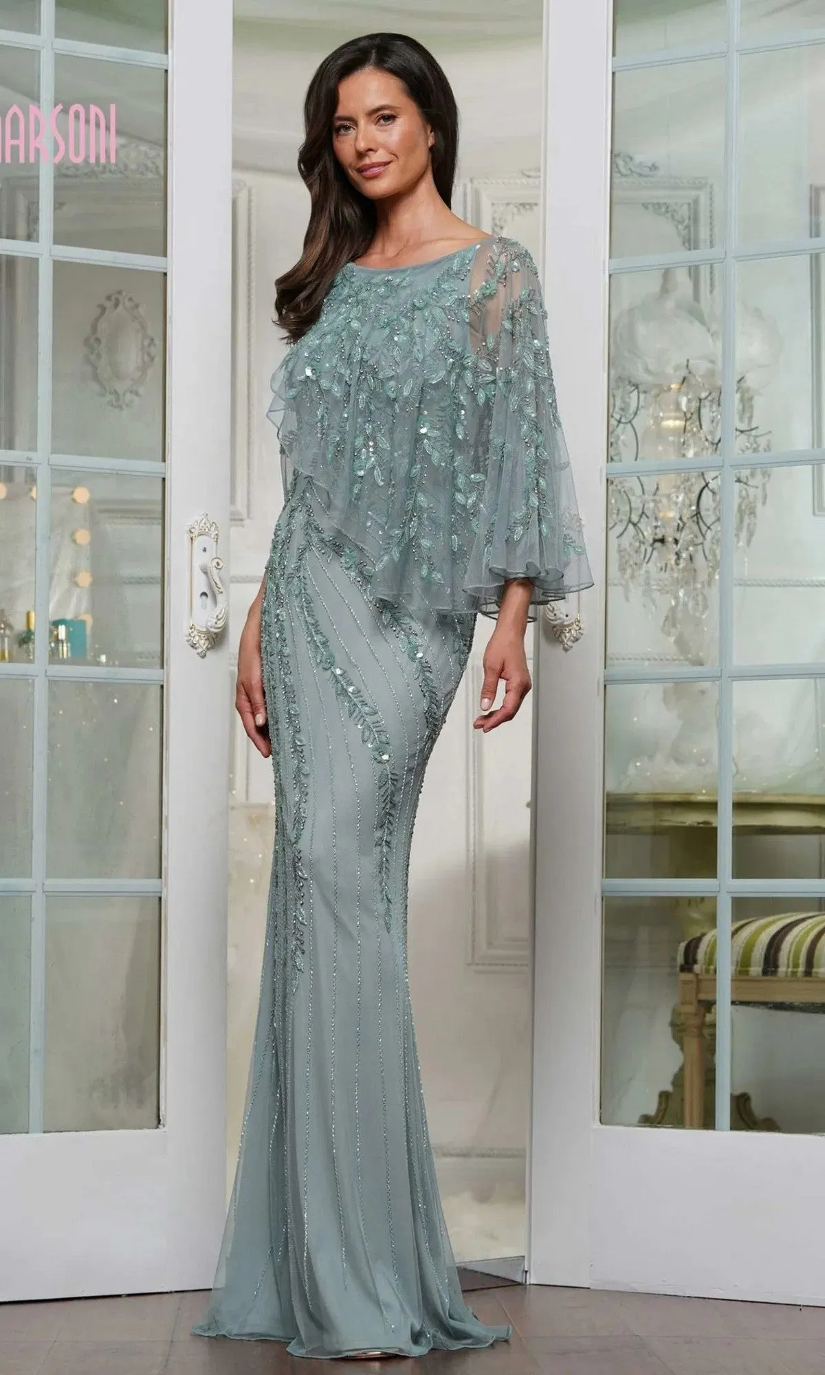Long Formal Dress: Marsoni MV1343 sold by PromGirl product image thumbnail 4