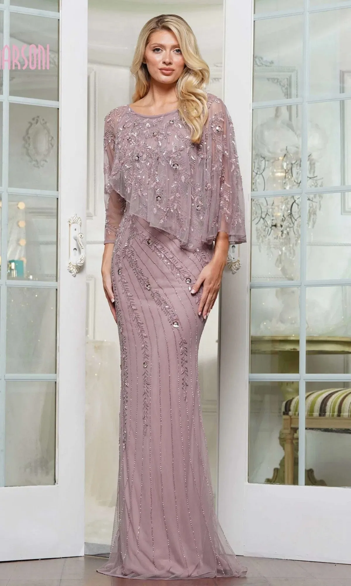 Long Formal Dress: Marsoni MV1343 sold by PromGirl product image thumbnail 3