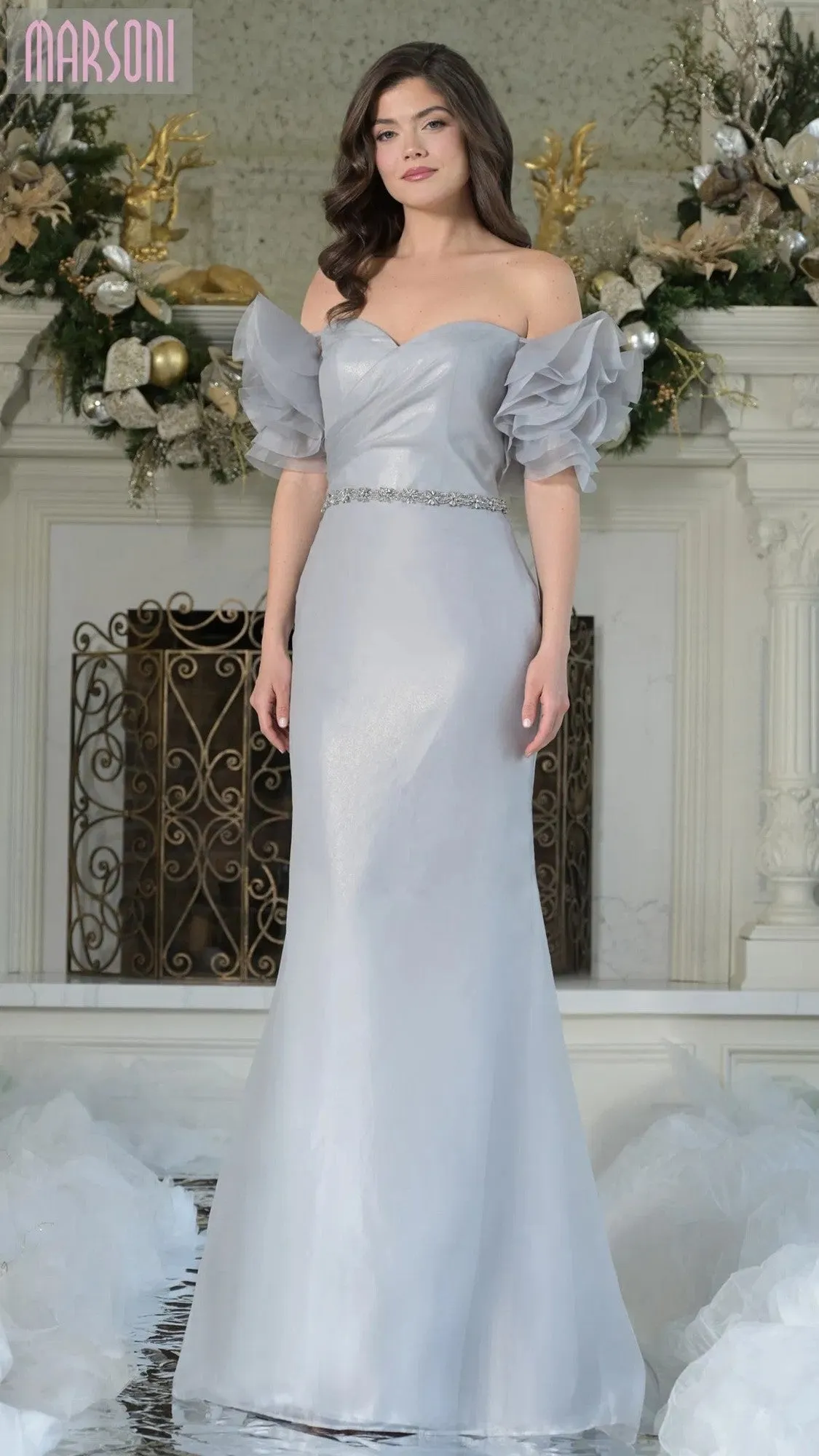 Long Formal Dress: Marsoni MV1353 sold by PromGirl product image thumbnail 3